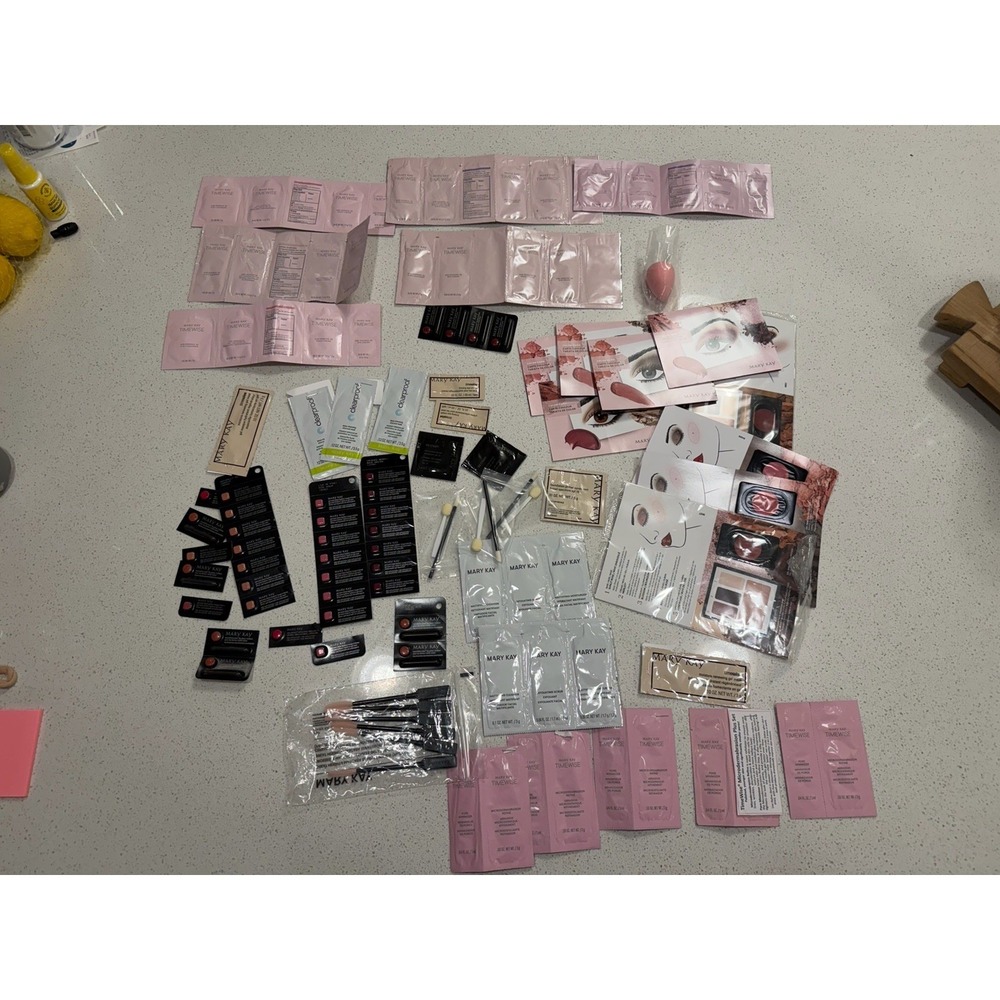 Mary Kay Lot of  assorted samples old and new lines makeup Lipstick Skin Care